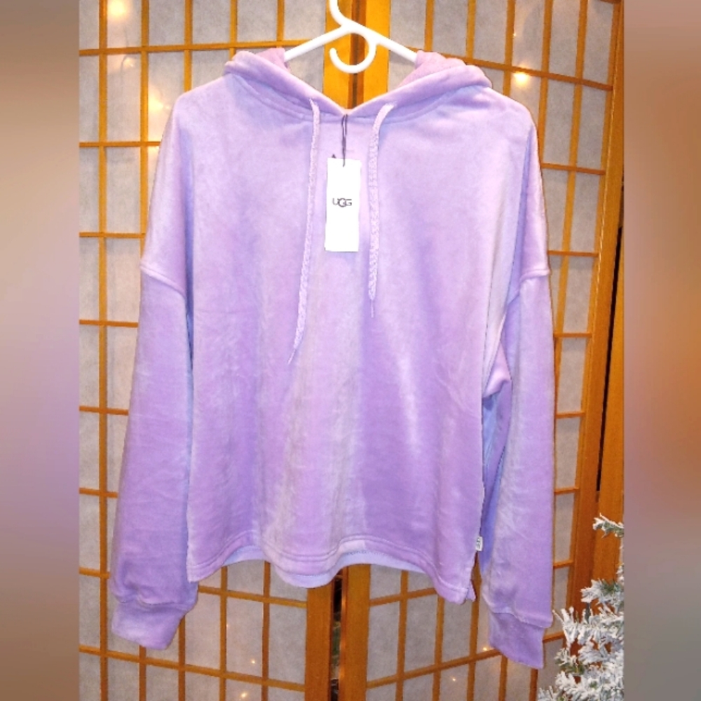 NEW UGG Women's Belden Hoodie Color: Purple Lake Size: Large